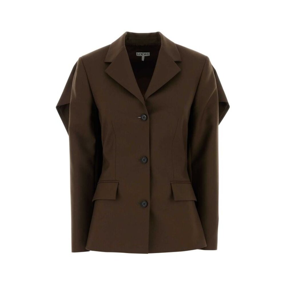 Loewe Women Brown Wool Blazer